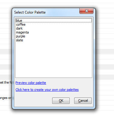 Selectcolorpalette
